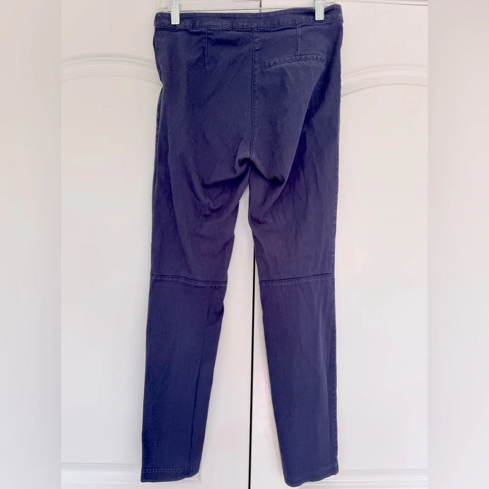 H&M Navy Blue Trousers EUC Skinny Khakis Dress Pants Canvas Chino Cotton